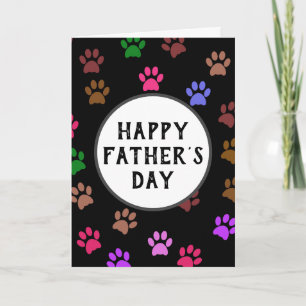 Carte Bonne fête des pères Meilleur papa chien de tous l