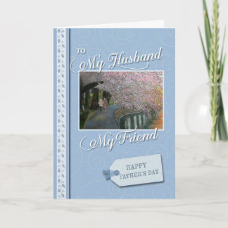 Carte Bonne Fête des pères mon mari mon ami