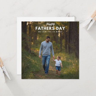 Carte Bonne Fête des Pères – Papa et les enfants, 