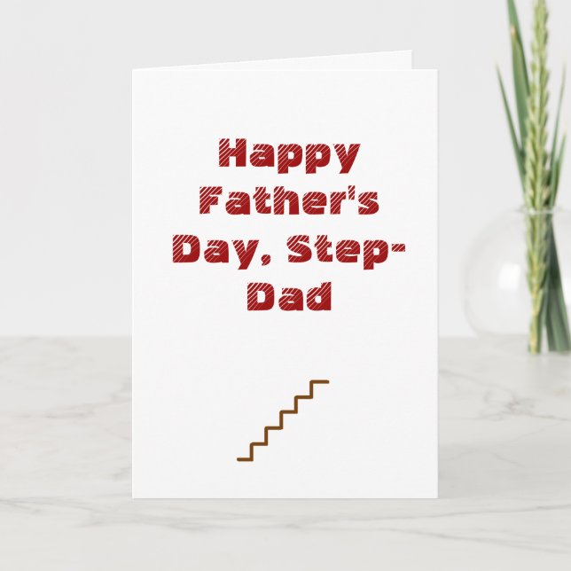 Carte Bonne Fête des pères, papa-pas (Devant)