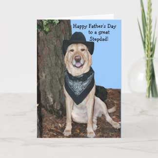 Carte Bonne Fête des pères Stepdad