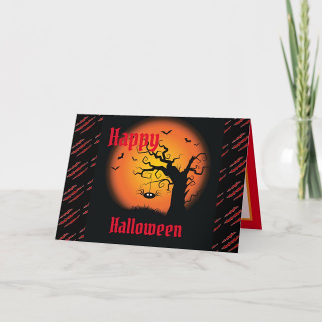Carte Bonne fête d'Halloween (Devant)