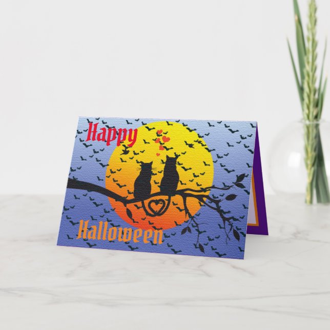 Carte Bonne fête d'Halloween (Devant)