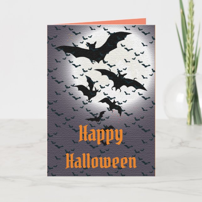 Carte Bonne fête d'Halloween (Devant)