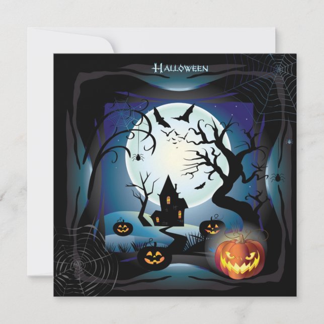 Carte Bonne fête d'Halloween "Treat or Trick" (Devant)