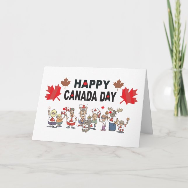 Carte Bonne fête du Canada (Devant)
