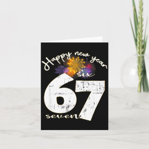 Carte Bonne fête du Nouvel An 2026 67 Six Sept Mème