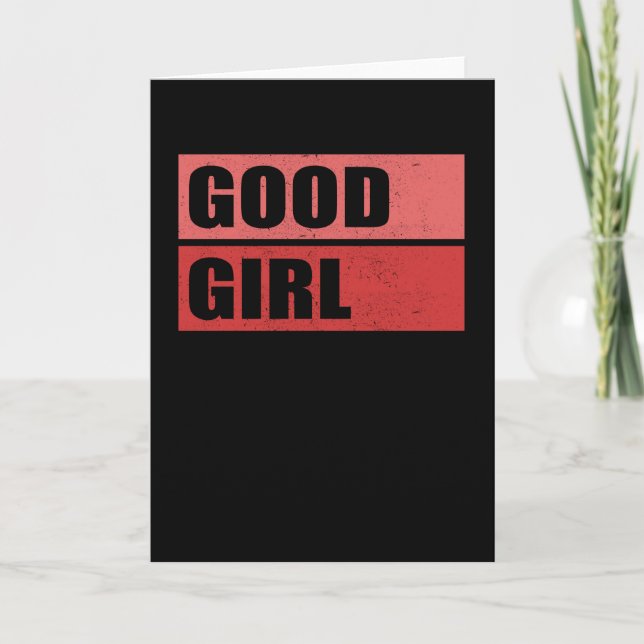 Carte Bonne Fille | Idée Cadeau pour Filles (Devant)