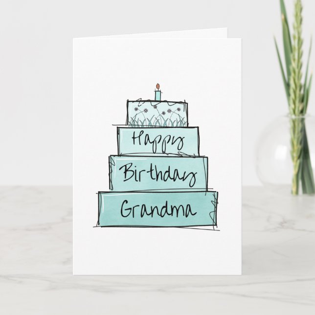 Carte Bonne grand-mère d'anniversaire (Devant)