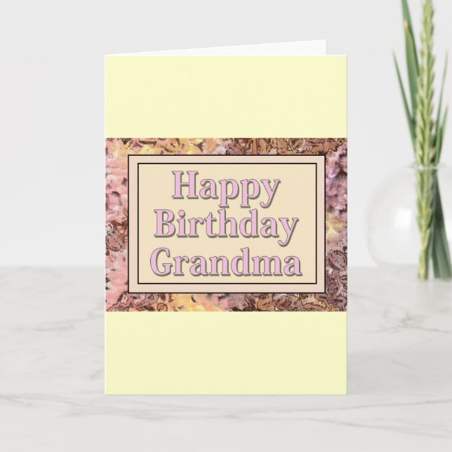 Carte Bonne grand-mère d'anniversaire (Devant)