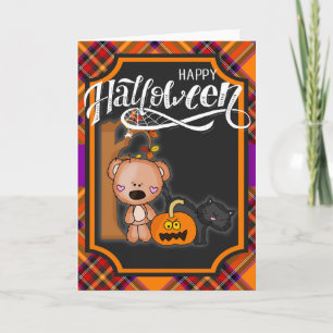 Carte Bonne Halloween Teddy Bear