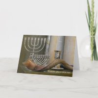 Bonne Hanoukka, Menorah Greeting Card