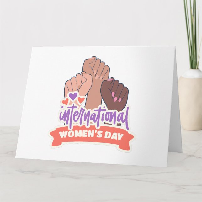 Carte Bonne Journée internationale de la femme (Devant)