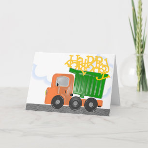 Carte Bonne livraison Anniversaire Camion