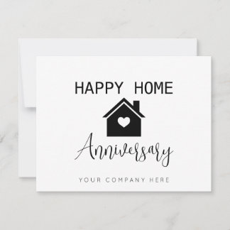 Carte Bonne maison Anniversaire Immobilier