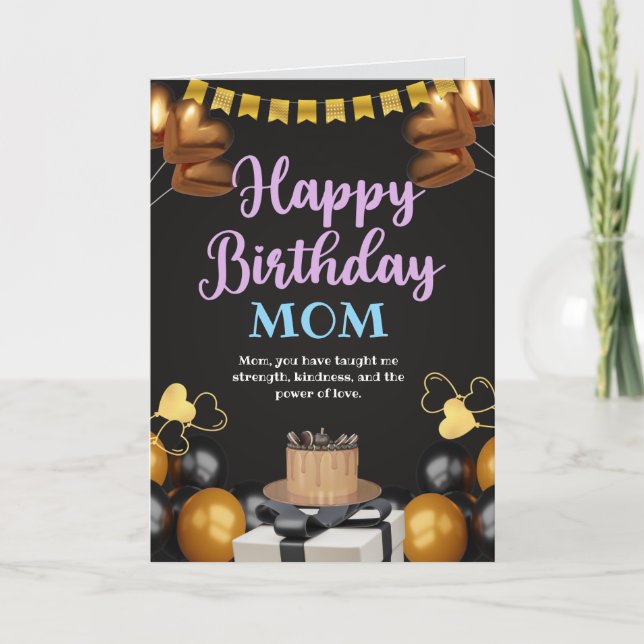 Carte Bonne maman d'anniversaire (Devant)