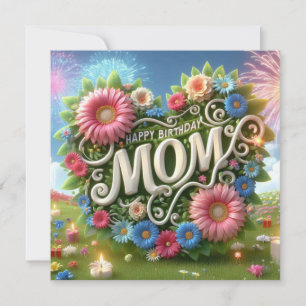 Carte Bonne maman d'anniversaire