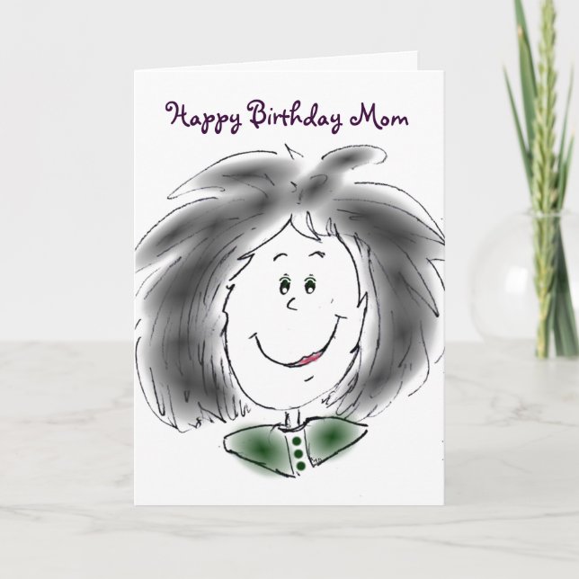 Carte Bonne maman d'anniversaire (Devant)