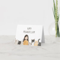 Bonne Meowder's Day Fou Chat Lady Fête des Mères