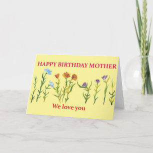 Carte Bonne mère d'anniversaire