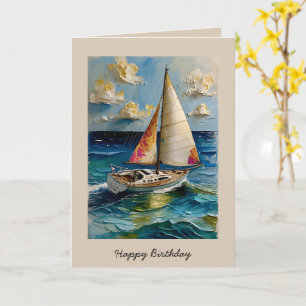 Carte Bonne navigation d'anniversaire