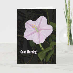 Carte Bonne note du matin Lavender Morning Glory