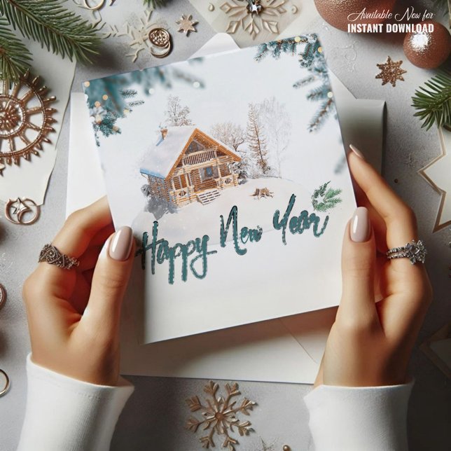 Carte Bonne nouvelle année élégante CARD (Créateur téléchargé)