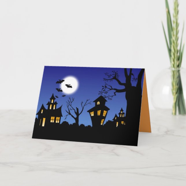 Carte Bonne nuit d'Halloween (Devant)
