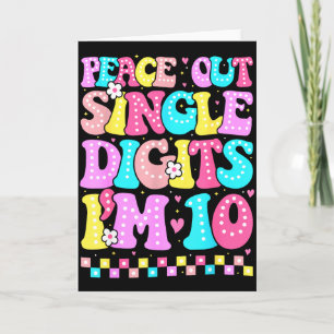Carte Bonne nuit les petits chiffres J'ai 10 ans Filles