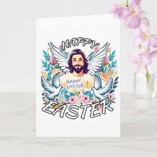 Carte Bonne Pâques avec Jésus