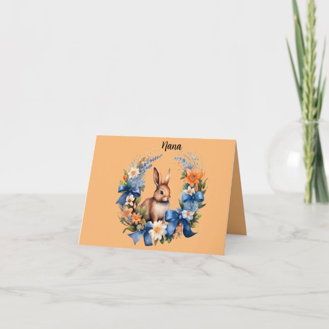 Carte "Bonne Pâques, bon Printemps" Salutation (Devant)
