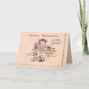 Carte Bonne Petite Fille Anniversaire !