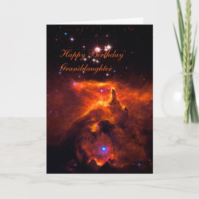 Carte Bonne Petite-fille d'anniversaire - Star Cluster P (Devant)