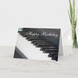 Carte Bonne Piano Card Anniversaire