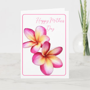 Carte Bonne Plumeria de la Fête des Mères