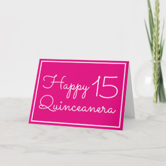 Carte Bonne Quinceanera
