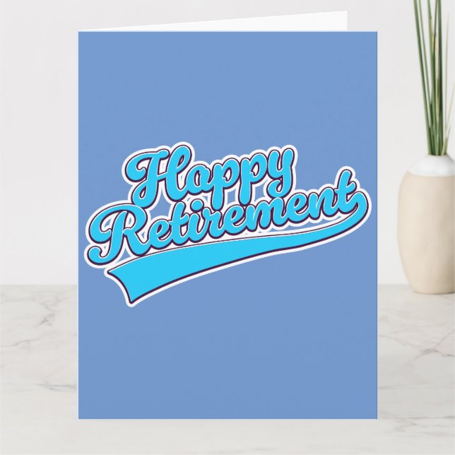 Carte Bonne retraite édition bleue (Devant)