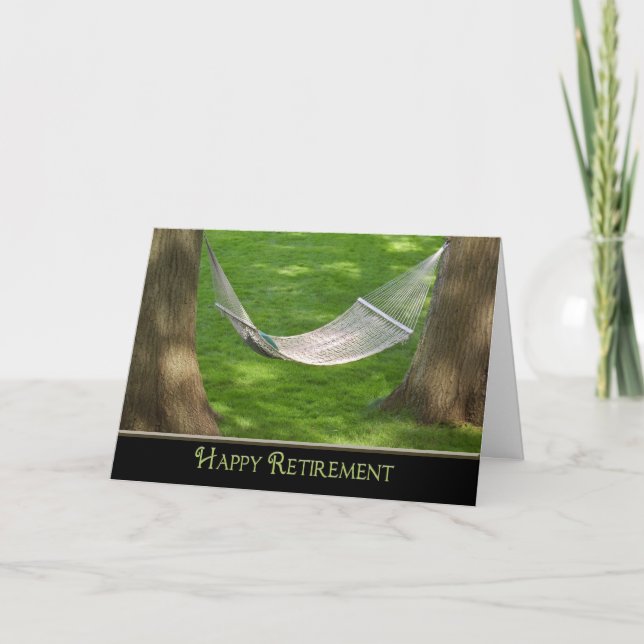 Carte Bonne retraite Hammock (Devant)
