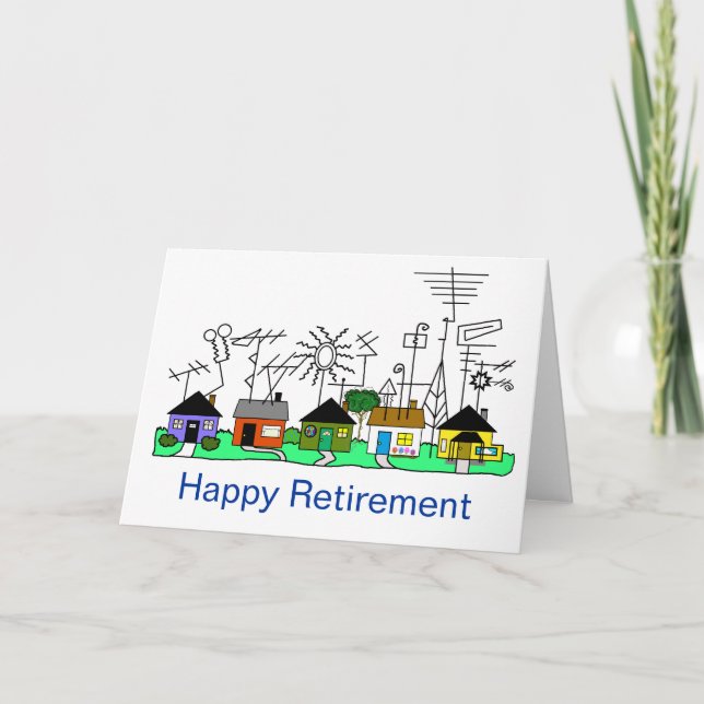 Carte Bonne retraite Happy Ham Radio Card Customisez-Le! (Devant)