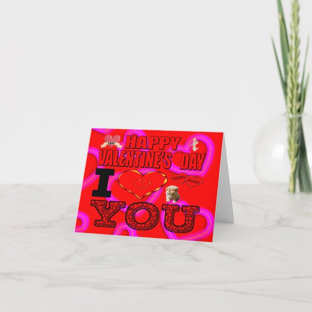 Carte Bonne Saint-Valentin (Devant)