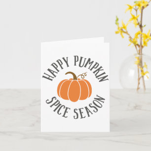 Carte Bonne saison des épices Citrouilles