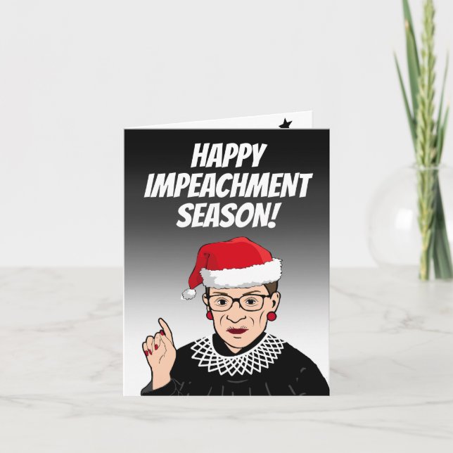 Carte Bonne saison d'impeachment de RBG (Devant)