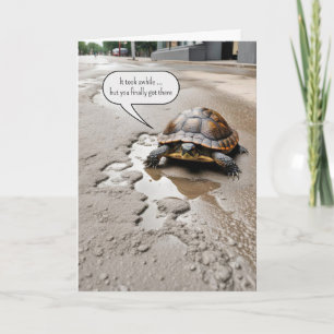 Carte Bonne tortue de retraite