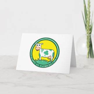Carte Bonne vache de la Saint-Patrick
