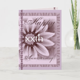 Carte Bonne xxe année Fleur LAVENDER