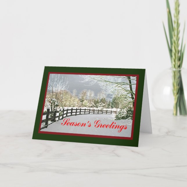 Carte Bonnes Fêtes (Devant)