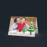 Carte Bonnes Fêtes photo Snowman<br><div class="desc">Vous voulez envoyer des cartes de Noël à vos amis et à votre famille? Il n'y a rien de mieux que de partager avec eux la photo de votre famille et de vos enfants en cette période de vacances. Tout ce que vous avez à faire est de changer cet échantillon...</div>