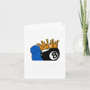 Carte Bonnes filles D Joueur de billard amusant