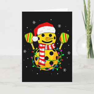 Carte Bonnet de Père Noël Bonhomme de Neige Cadeaux pour