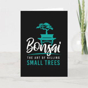 Carte Bonsai tuer de petits arbres Jardin d'arbre